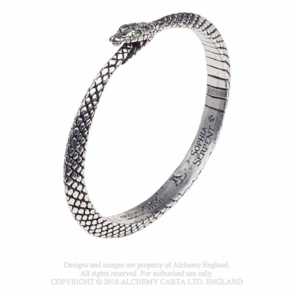The Sophia Serpent Bangle by Alchemy of England
